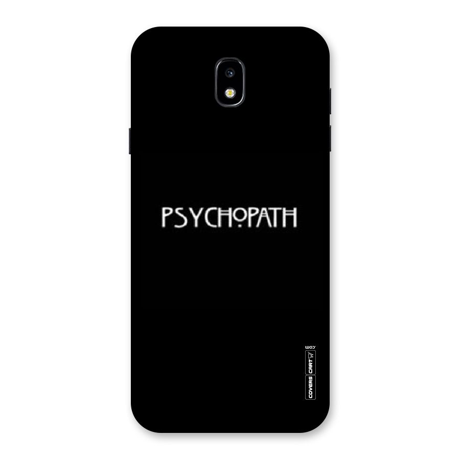 Psycopath Alert Back Case for Galaxy J7 Pro