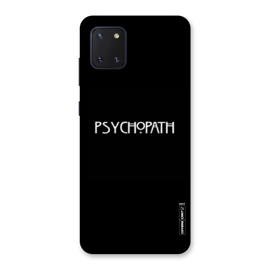 Psycopath Alert Back Case for Galaxy Note 10 Lite