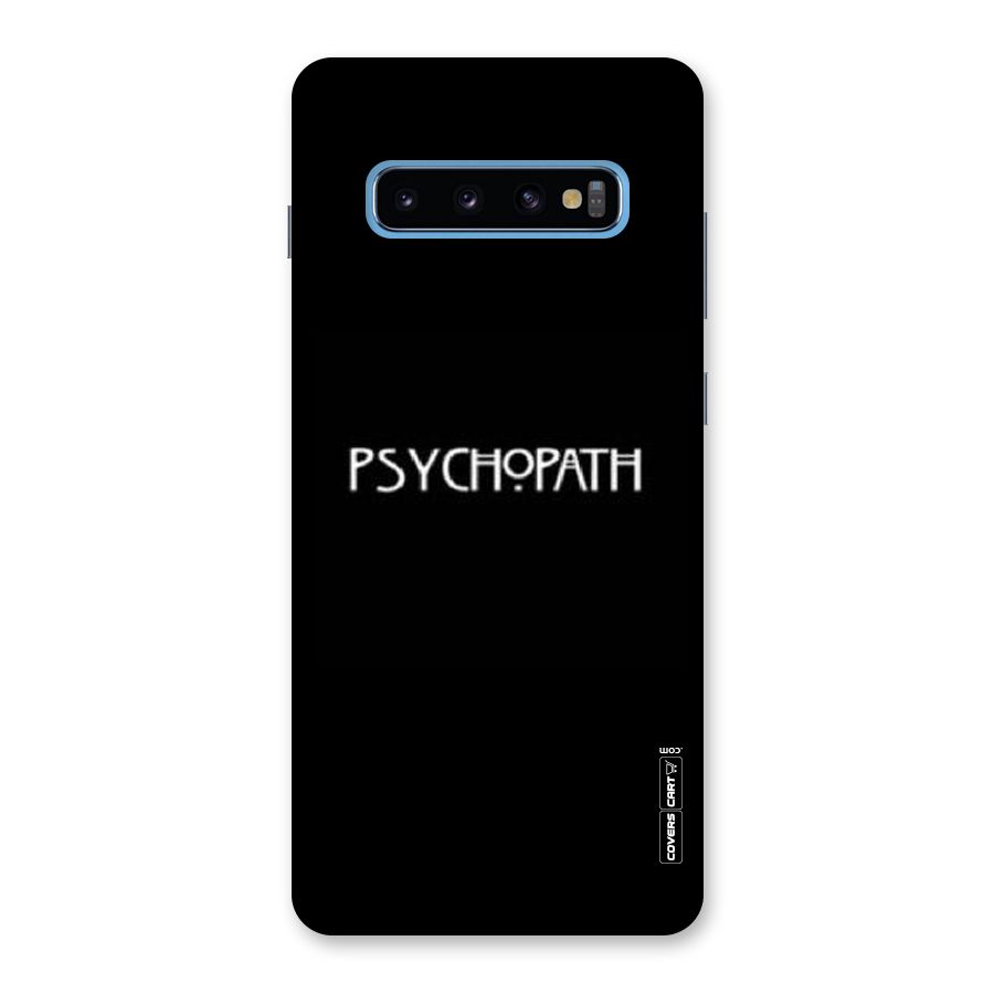 Psycopath Alert Back Case for Galaxy S10 Plus