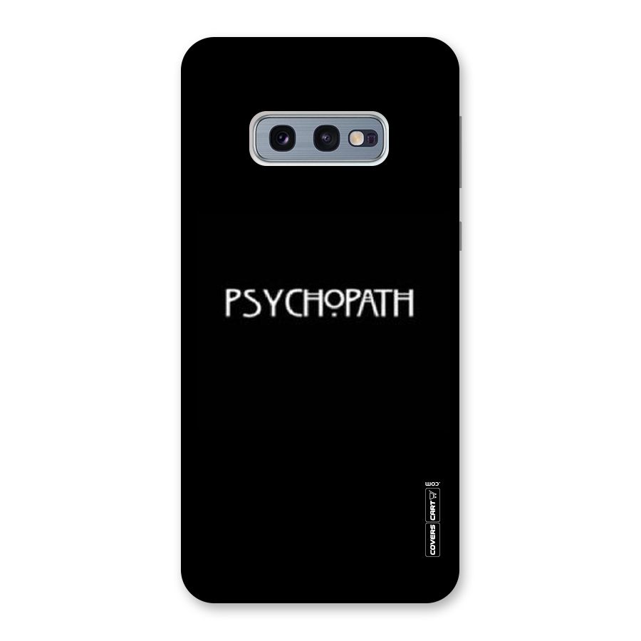 Psycopath Alert Back Case for Galaxy S10e
