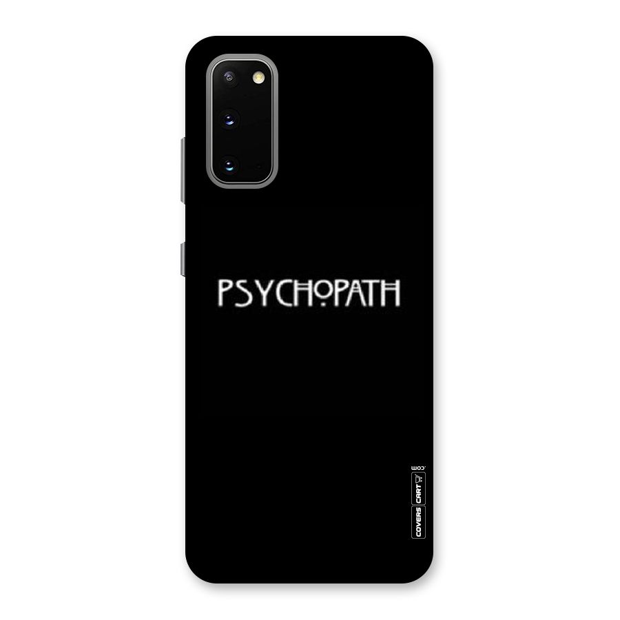 Psycopath Alert Back Case for Galaxy S20