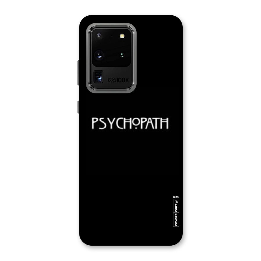 Psycopath Alert Back Case for Galaxy S20 Ultra