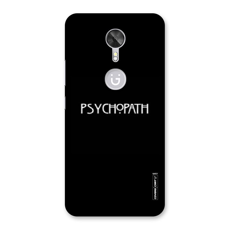 Psycopath Alert Back Case for Gionee A1