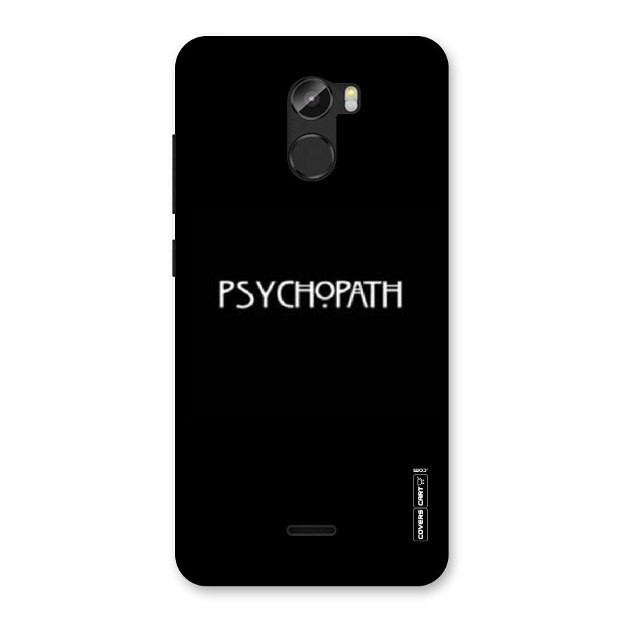Psycopath Alert Back Case for Gionee X1