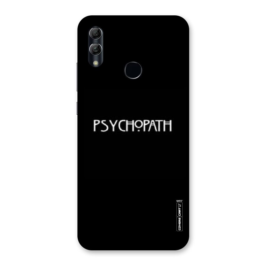 Psycopath Alert Back Case for Honor 10 Lite