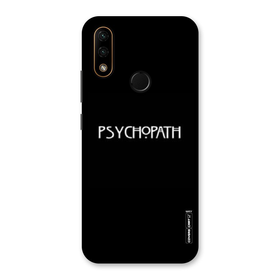 Psycopath Alert Back Case for Lenovo A6 Note