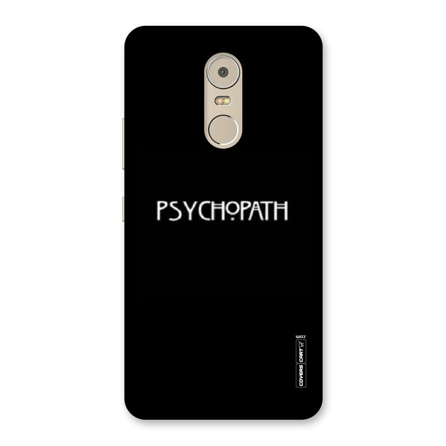 Psycopath Alert Back Case for Lenovo K6 Note