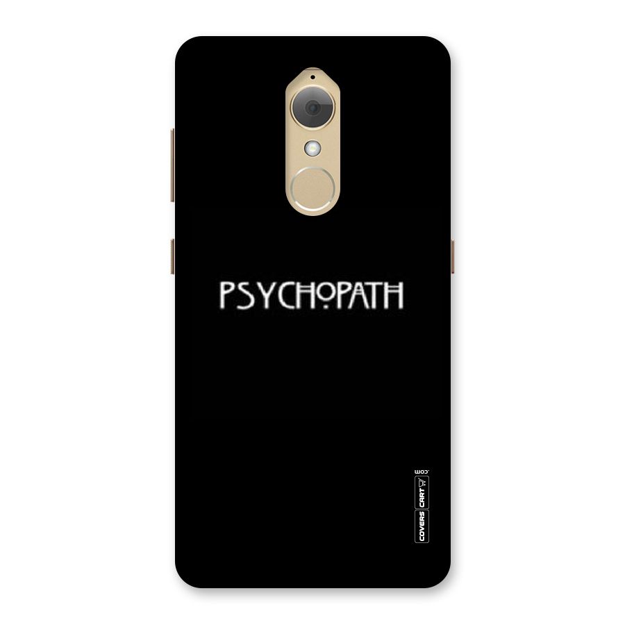 Psycopath Alert Back Case for Lenovo K8
