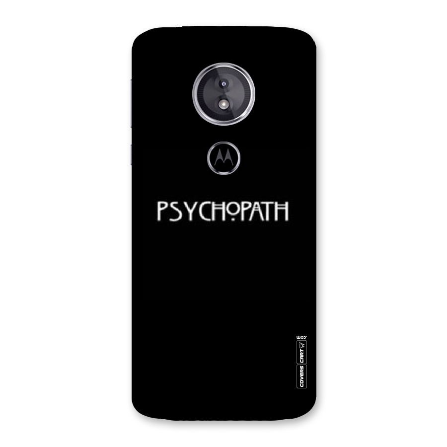 Psycopath Alert Back Case for Moto E5