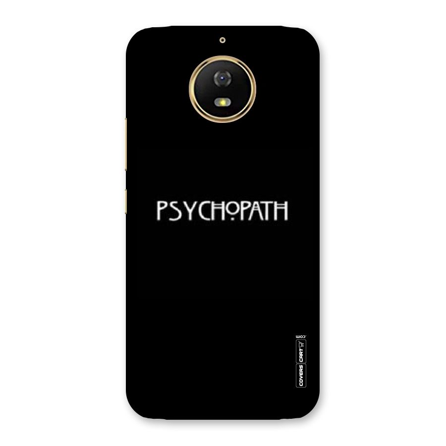Psycopath Alert Back Case for Moto G5s