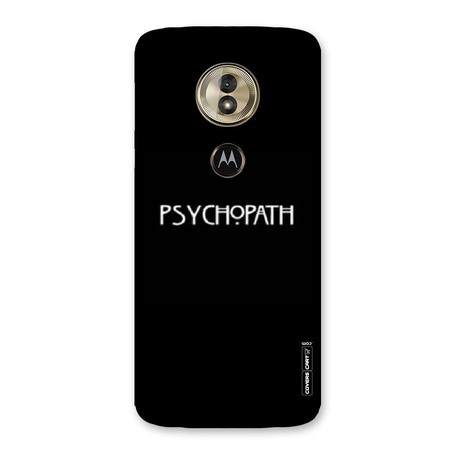 Psycopath Alert Back Case for Moto G6 Play