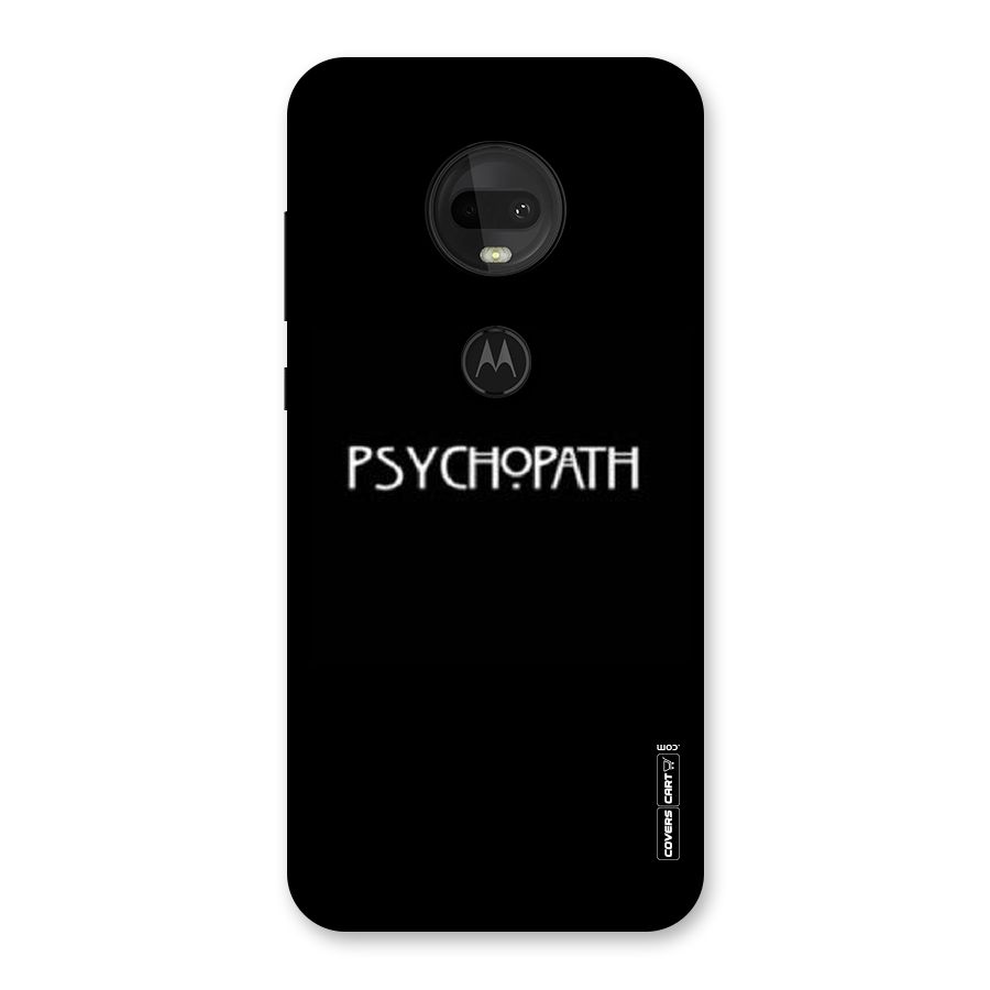 Psycopath Alert Back Case for Moto G7