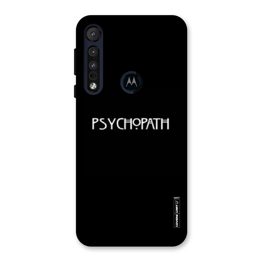 Psycopath Alert Back Case for Motorola One Macro