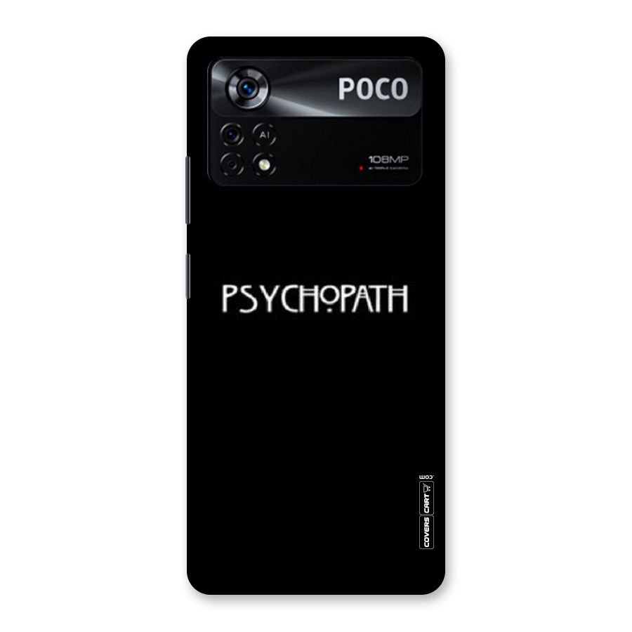 Psycopath Alert Back Case for Poco X4 Pro 5G