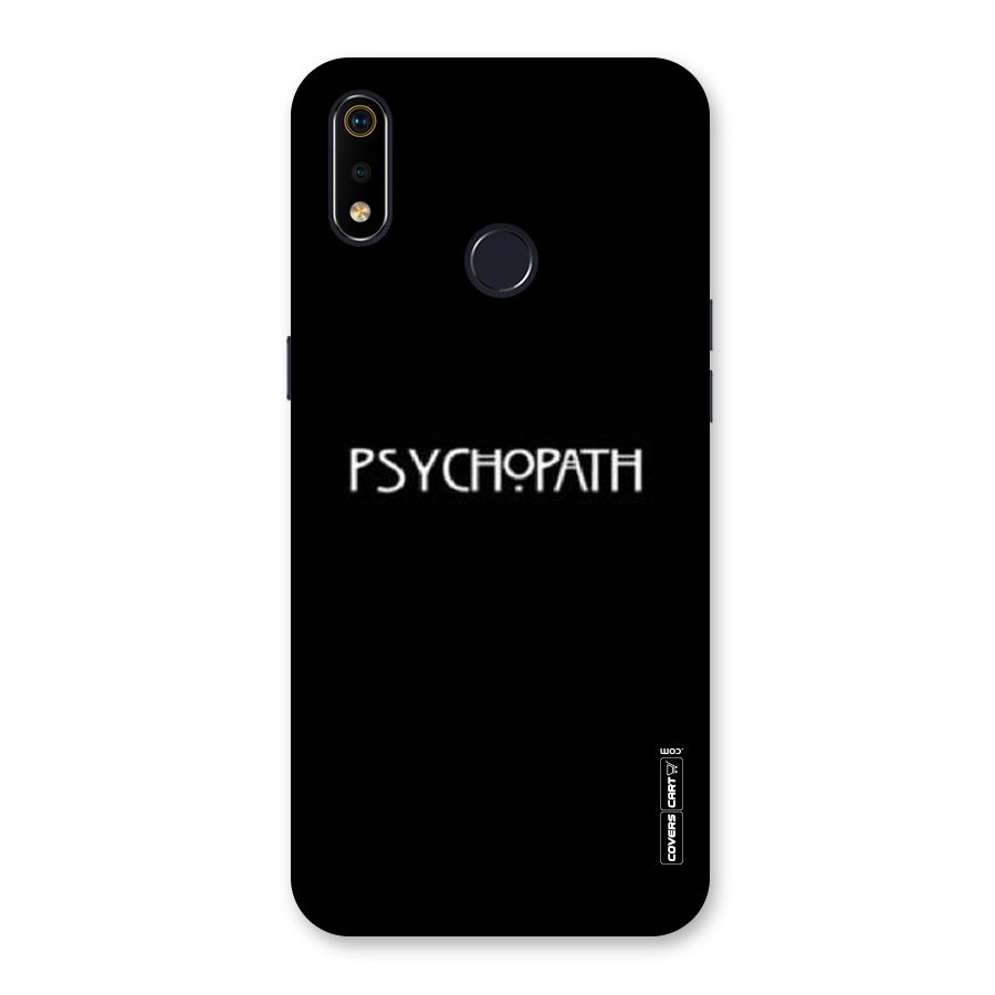 Psycopath Alert Back Case for Realme 3i