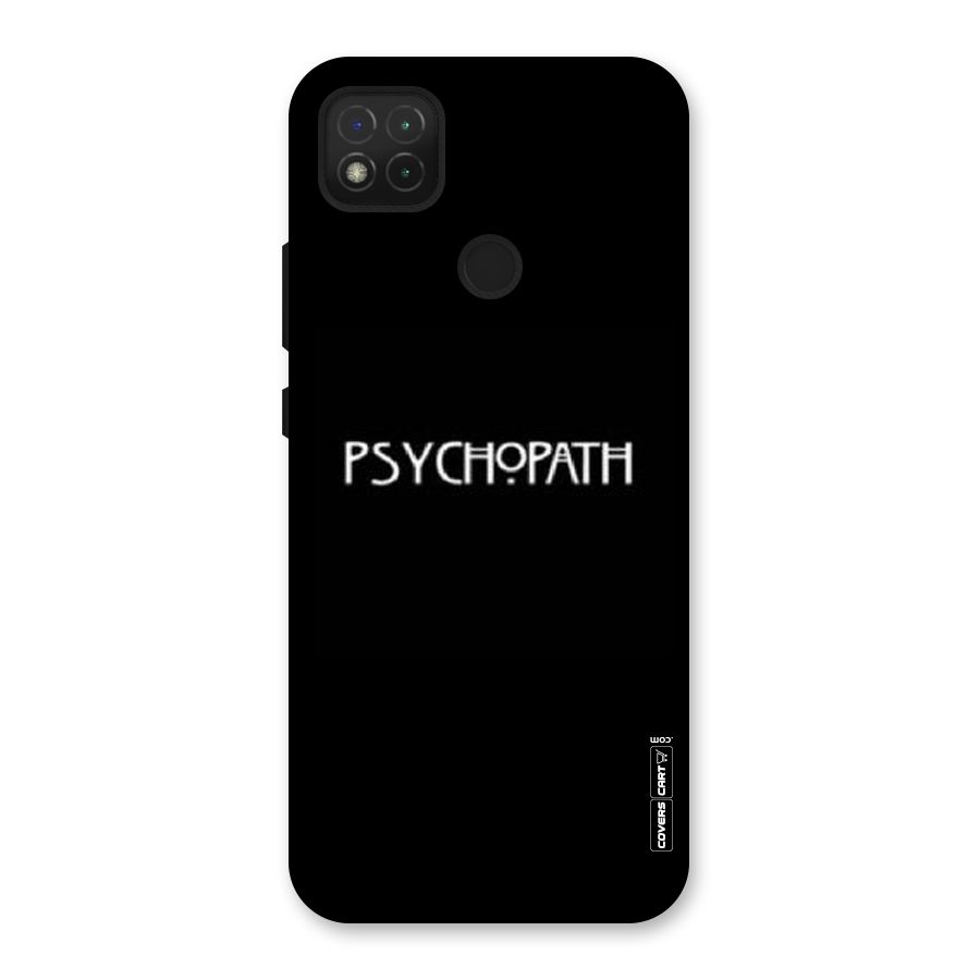 Psycopath Alert Back Case for Redmi 9C