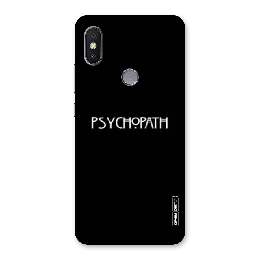 Psycopath Alert Back Case for Redmi Y2