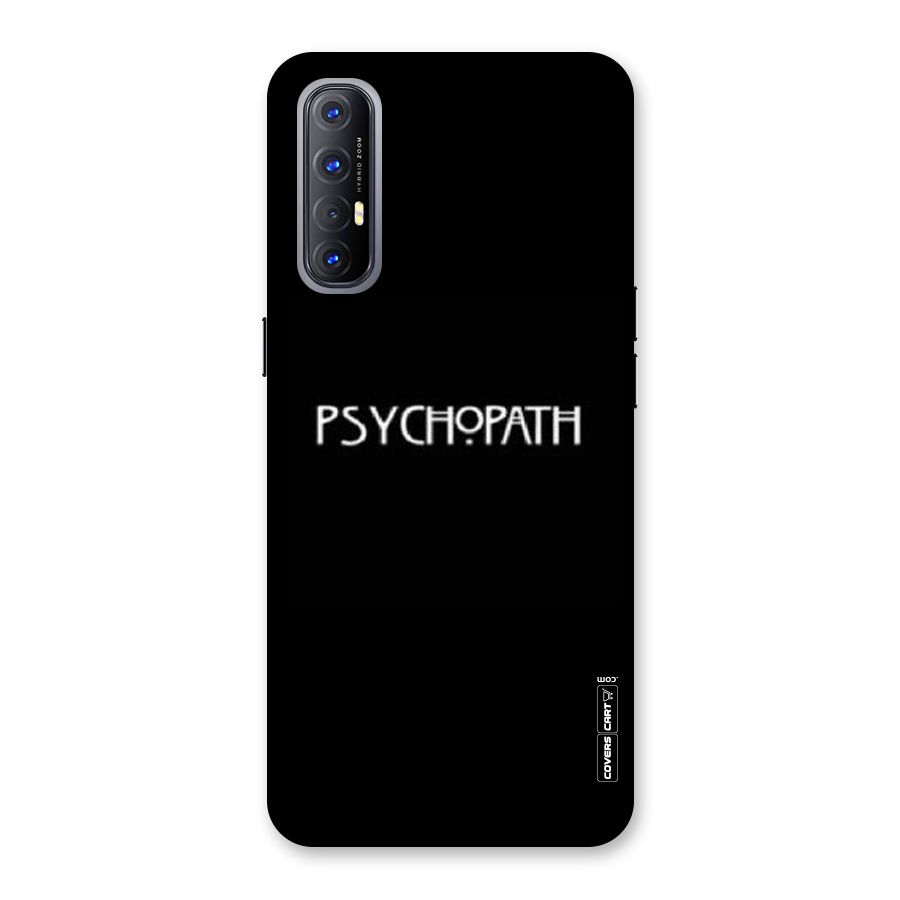 Psycopath Alert Back Case for Reno3 Pro
