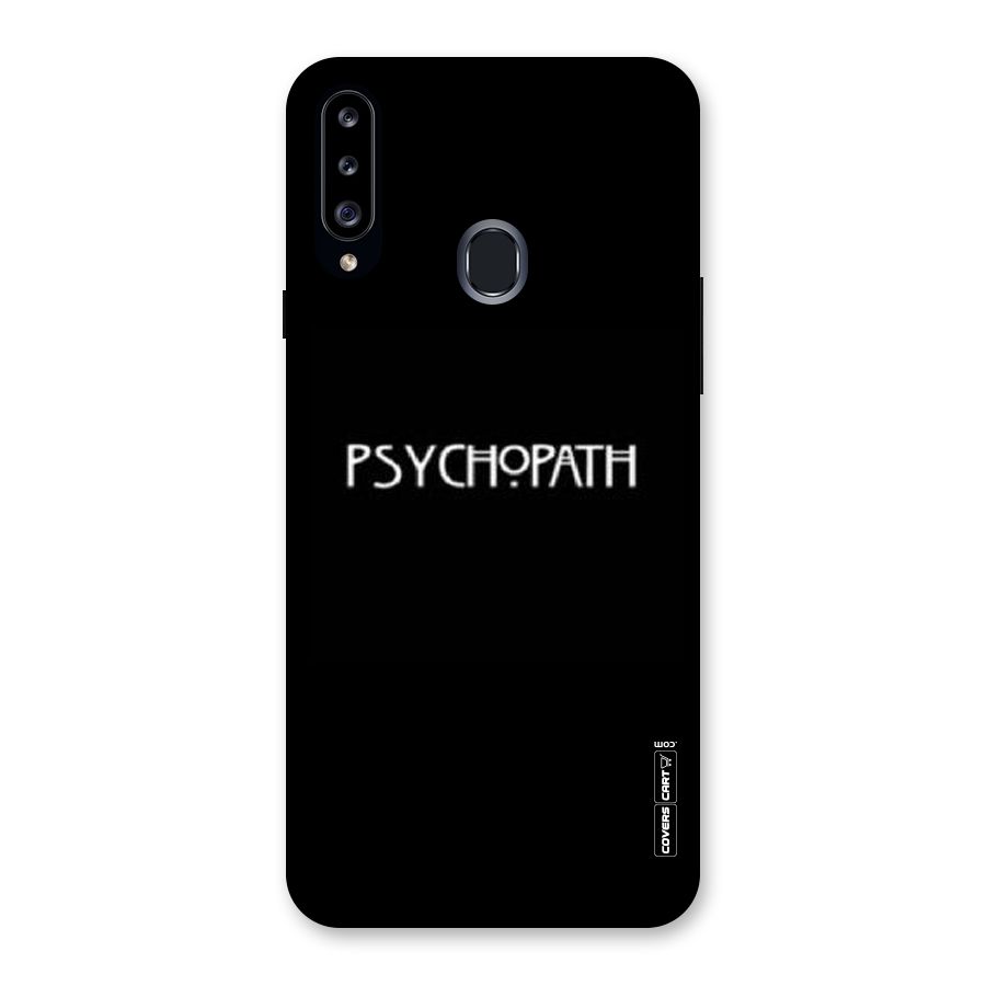 Psycopath Alert Back Case for Samsung Galaxy A20s