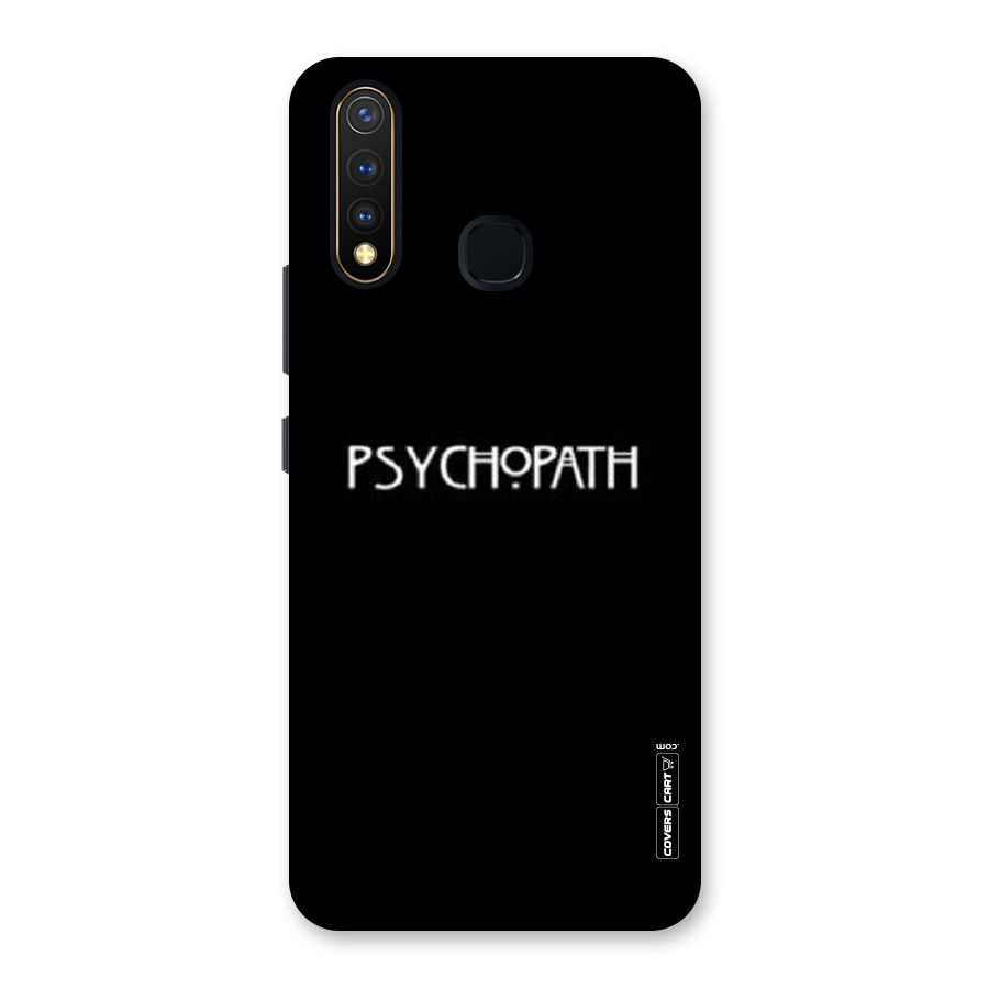 Psycopath Alert Back Case for Vivo U20