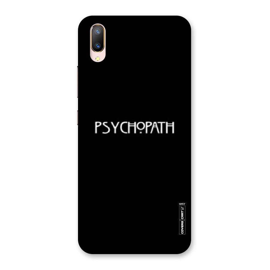Psycopath Alert Back Case for Vivo V11 Pro