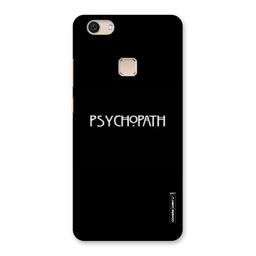 Psycopath Alert Back Case for Vivo V7