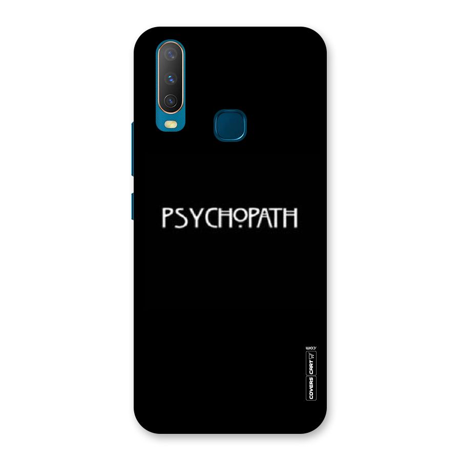 Psycopath Alert Back Case for Vivo Y17
