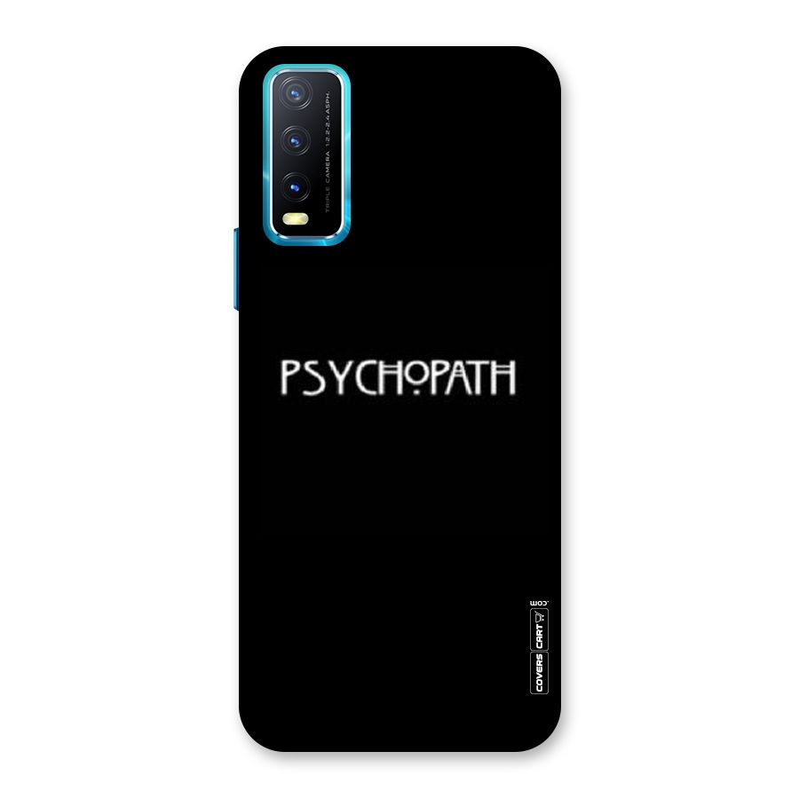 Psycopath Alert Back Case for Vivo Y20