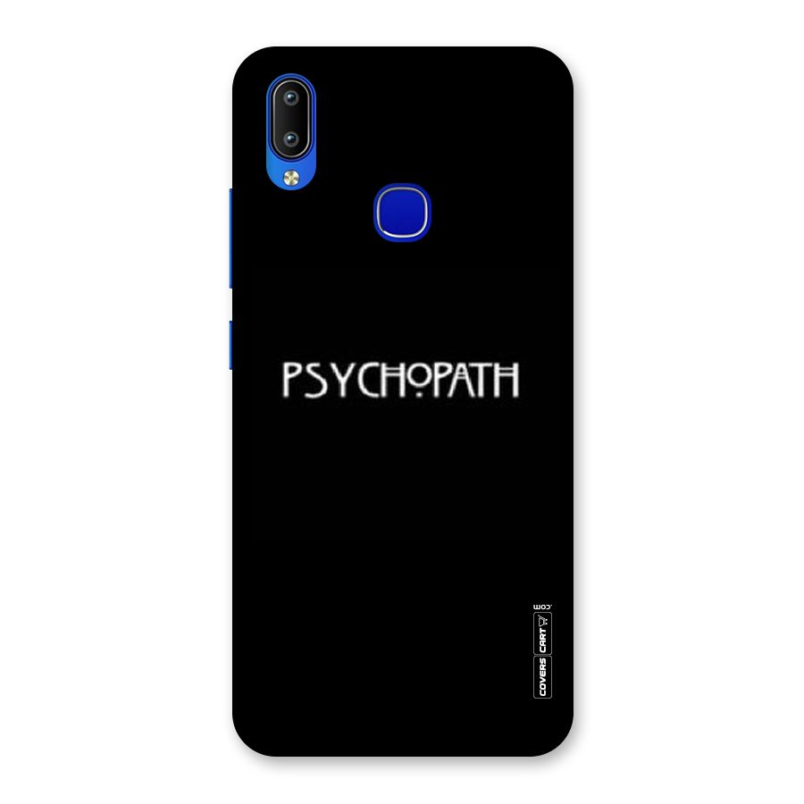 Psycopath Alert Back Case for Vivo Y91