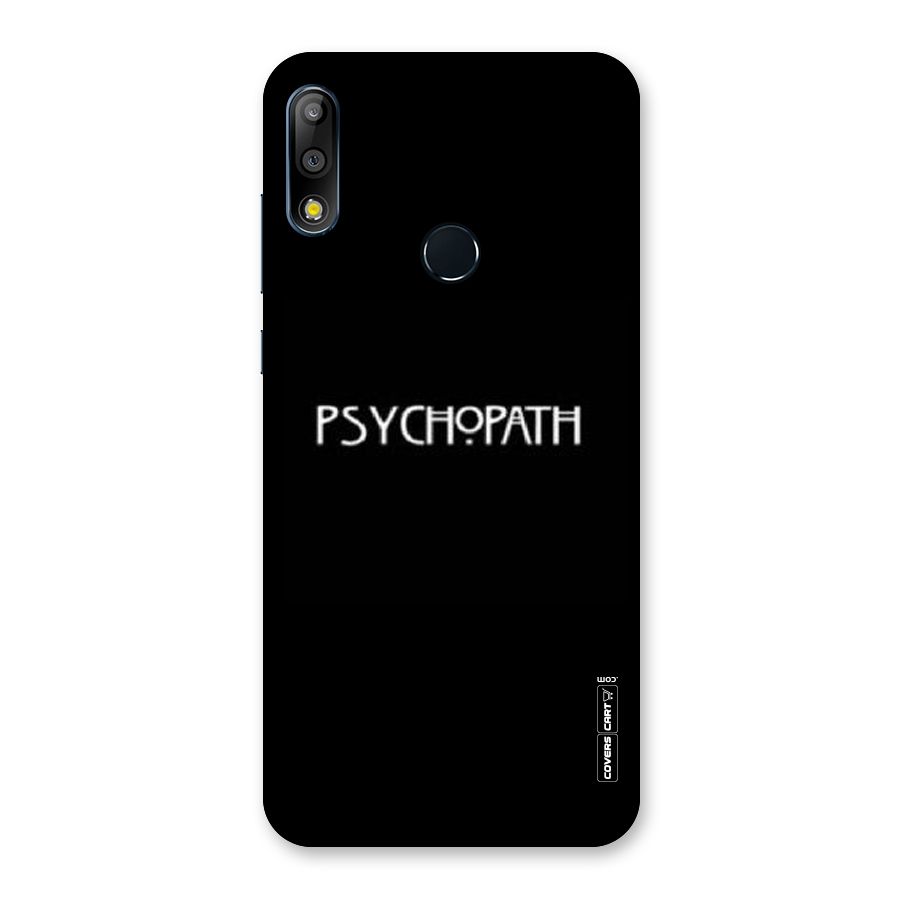 Psycopath Alert Back Case for Zenfone Max Pro M2