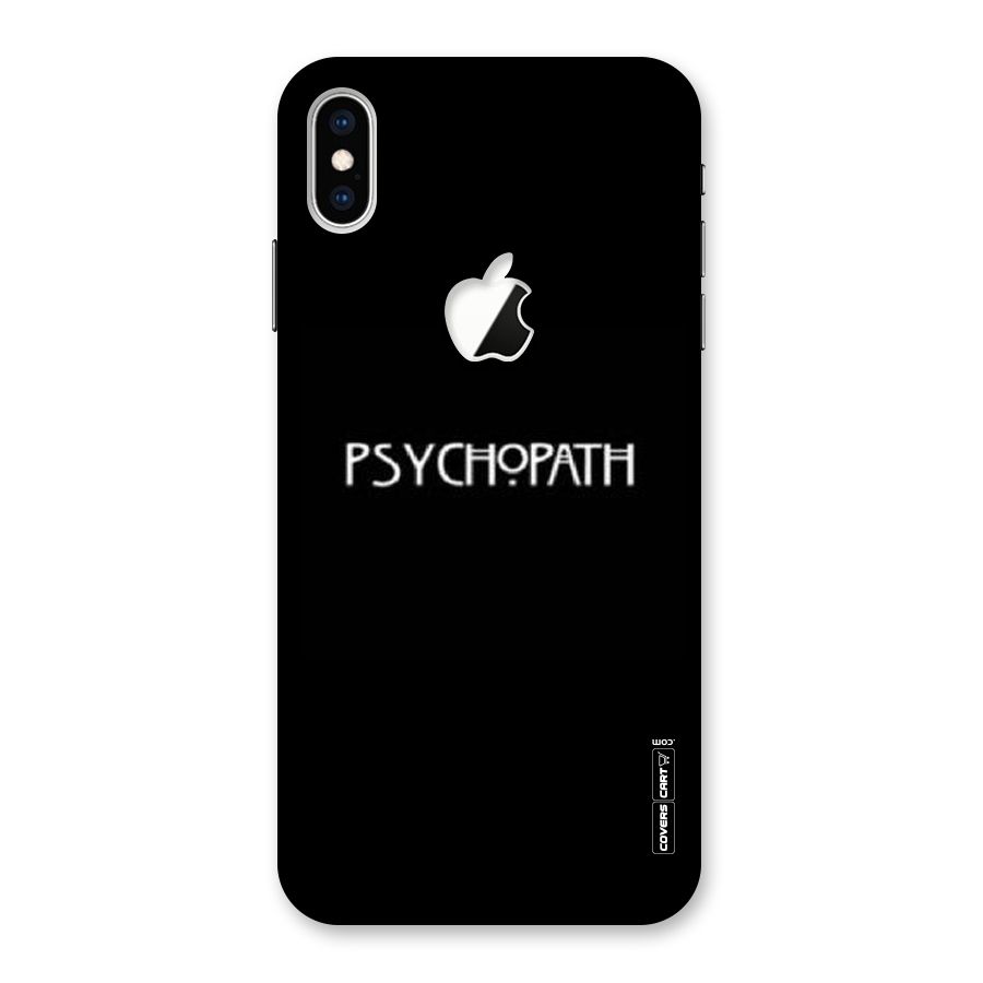 Psycopath Alert Back Case for iPhone XS Max Apple Cut