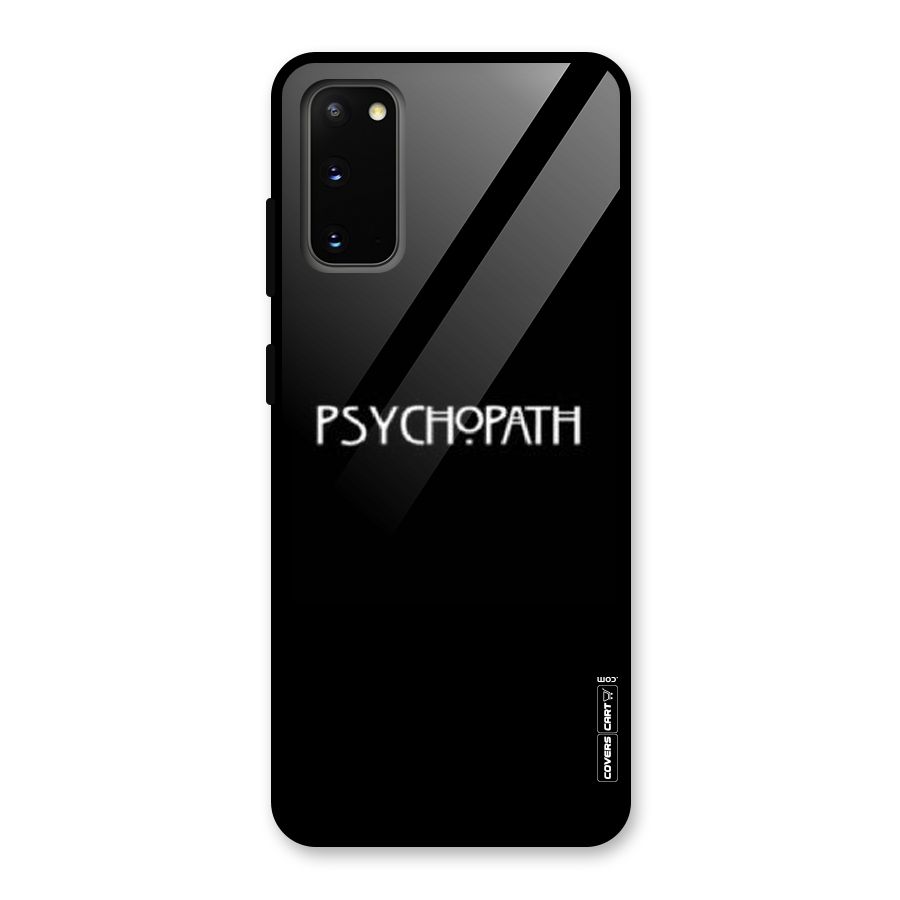Psycopath Alert Glass Back Case for Galaxy S20