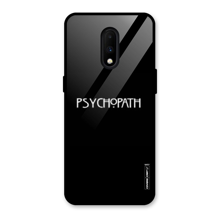 Psycopath Alert Glass Back Case for OnePlus 7