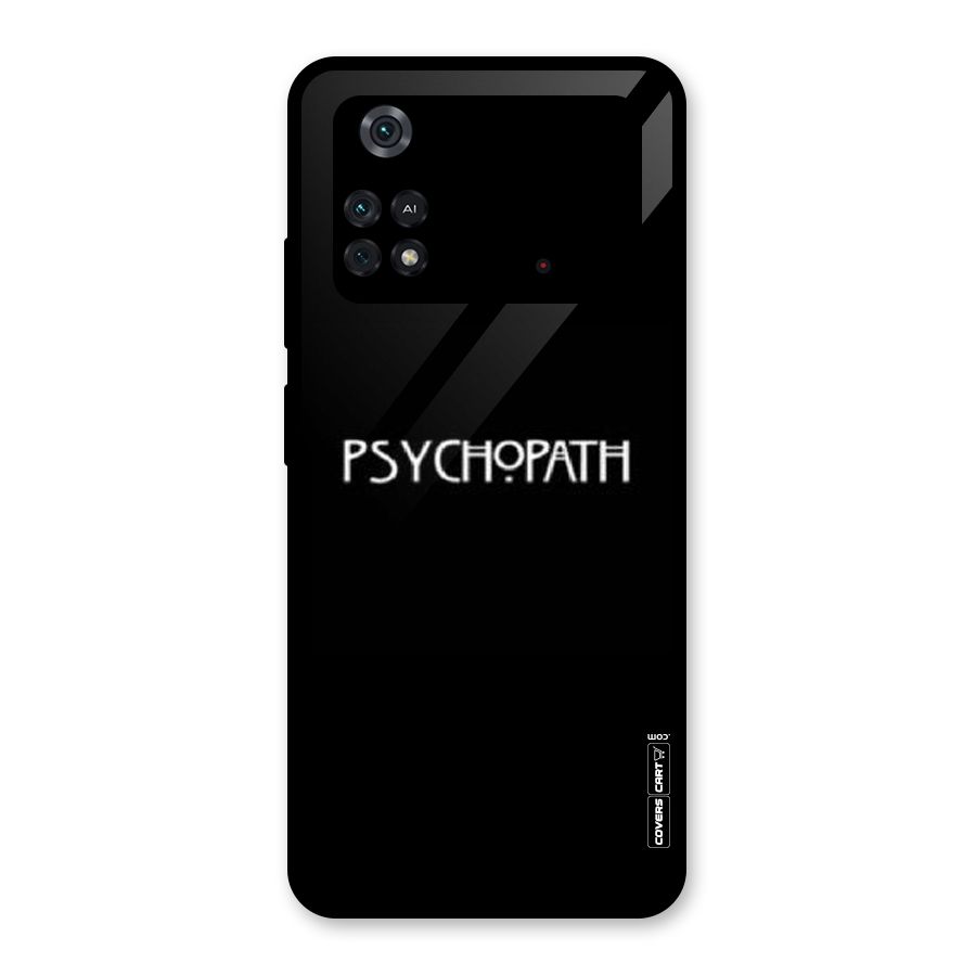 Psycopath Alert Glass Back Case for Poco M4 Pro 4G