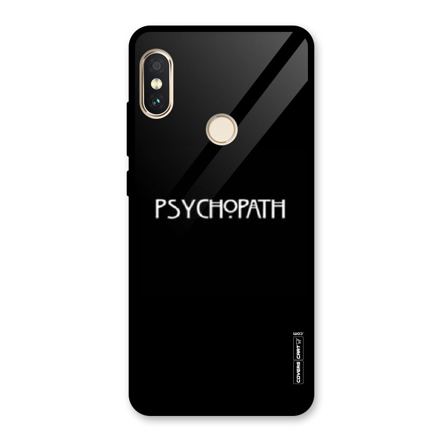 Psycopath Alert Glass Back Case for Redmi Note 5 Pro