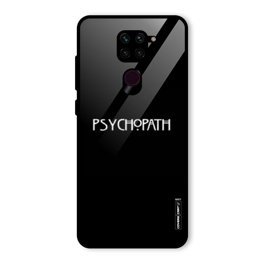 Psycopath Alert Glass Back Case for Redmi Note 9