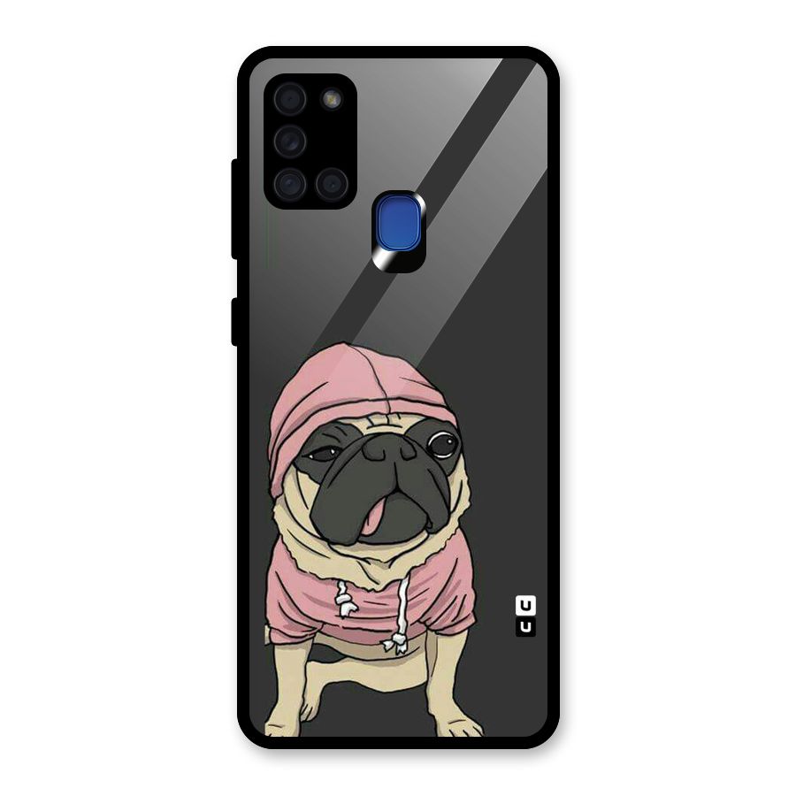 Pug Swag Glass Back Case for Galaxy A21s