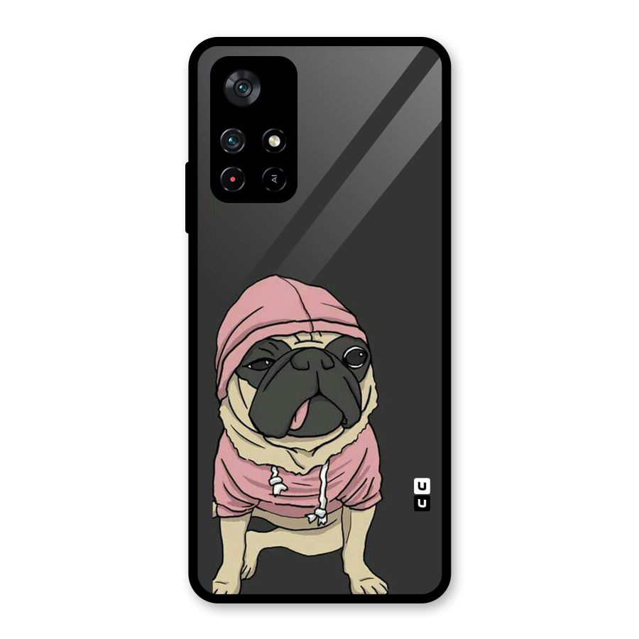 Pug Swag Glass Back Case for Poco M4 Pro 5G