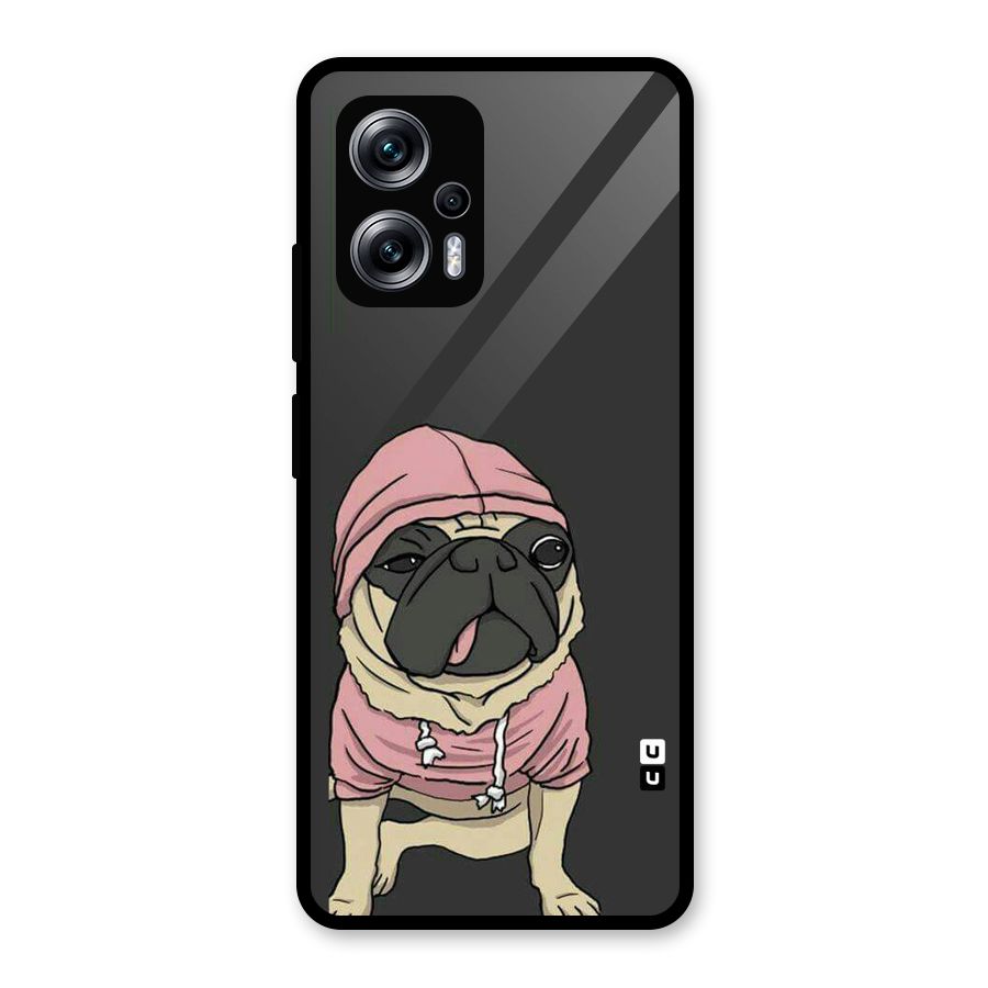 Pug Swag Glass Back Case for Redmi K50i