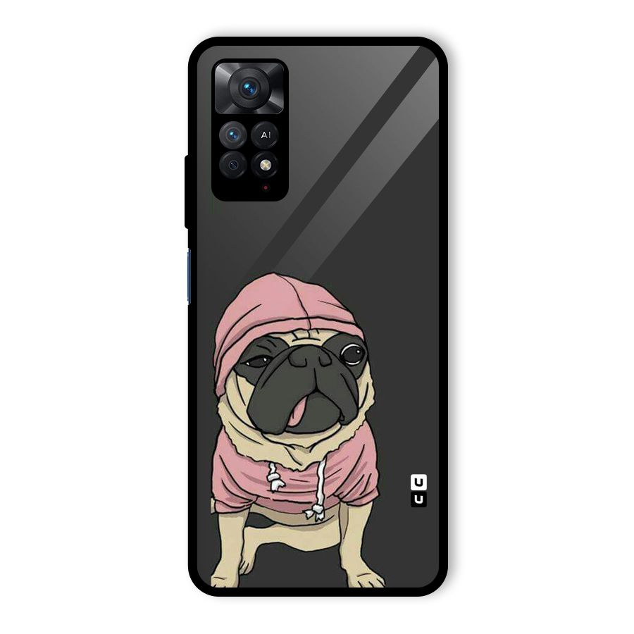 Pug Swag Glass Back Case for Redmi Note 11 Pro