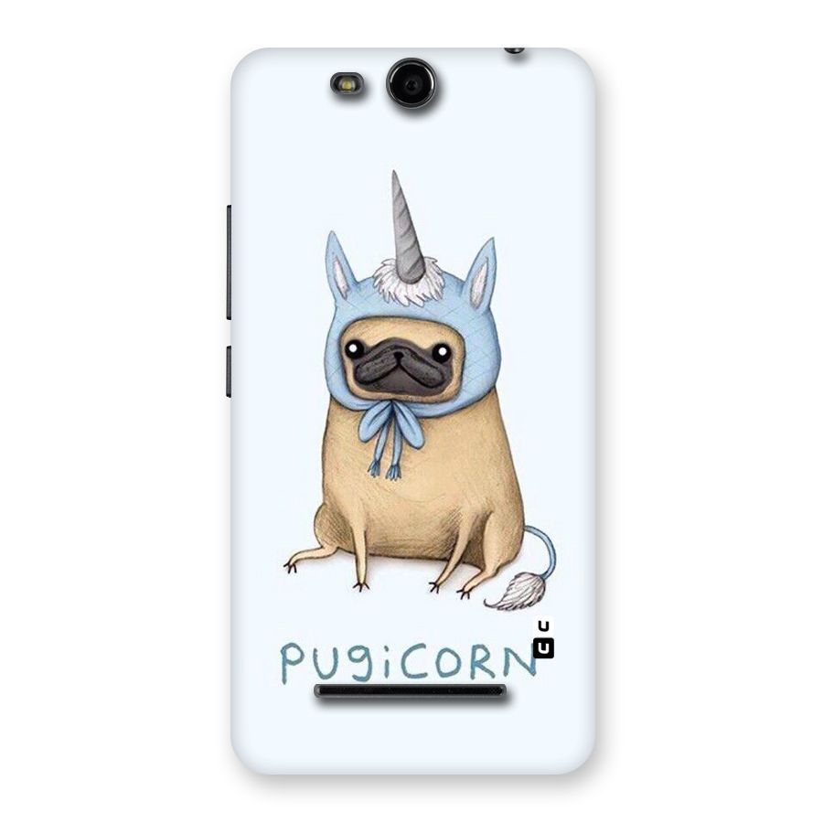 Pugicorn Back Case for Micromax Canvas Juice 3 Q392