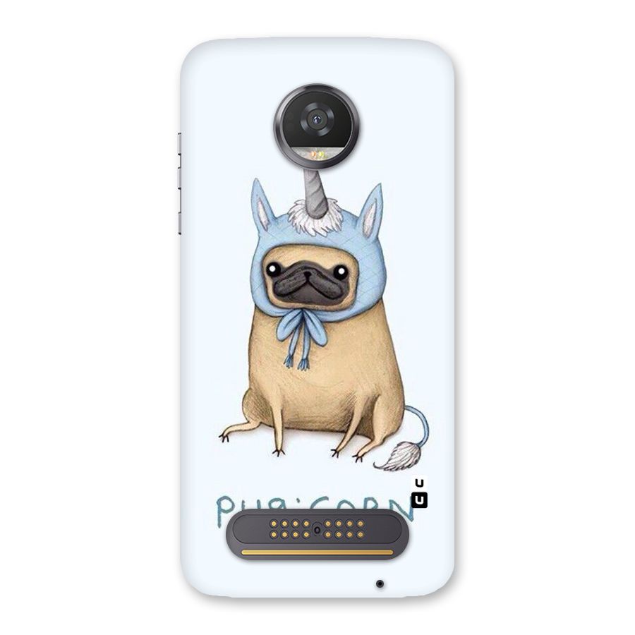Pugicorn Back Case for Moto Z2 Play