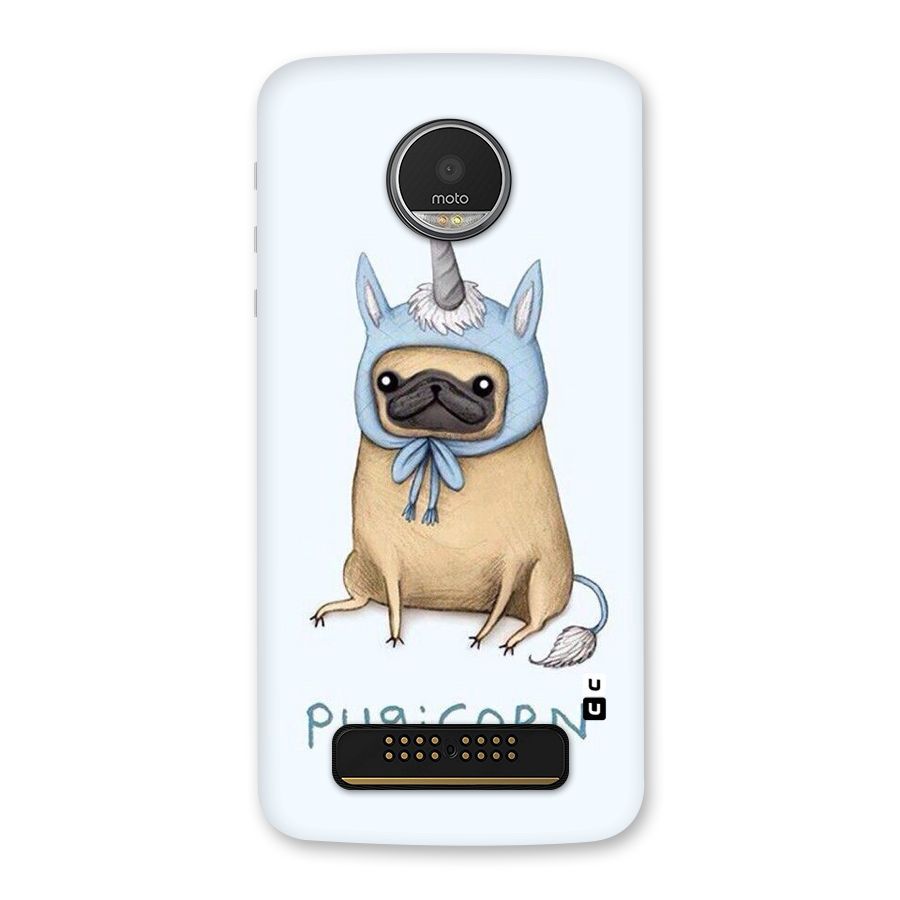Pugicorn Back Case for Moto Z Play