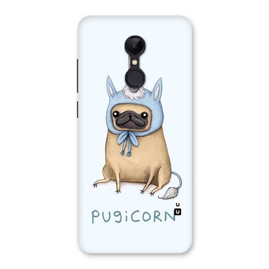 Pugicorn Back Case for Redmi 5