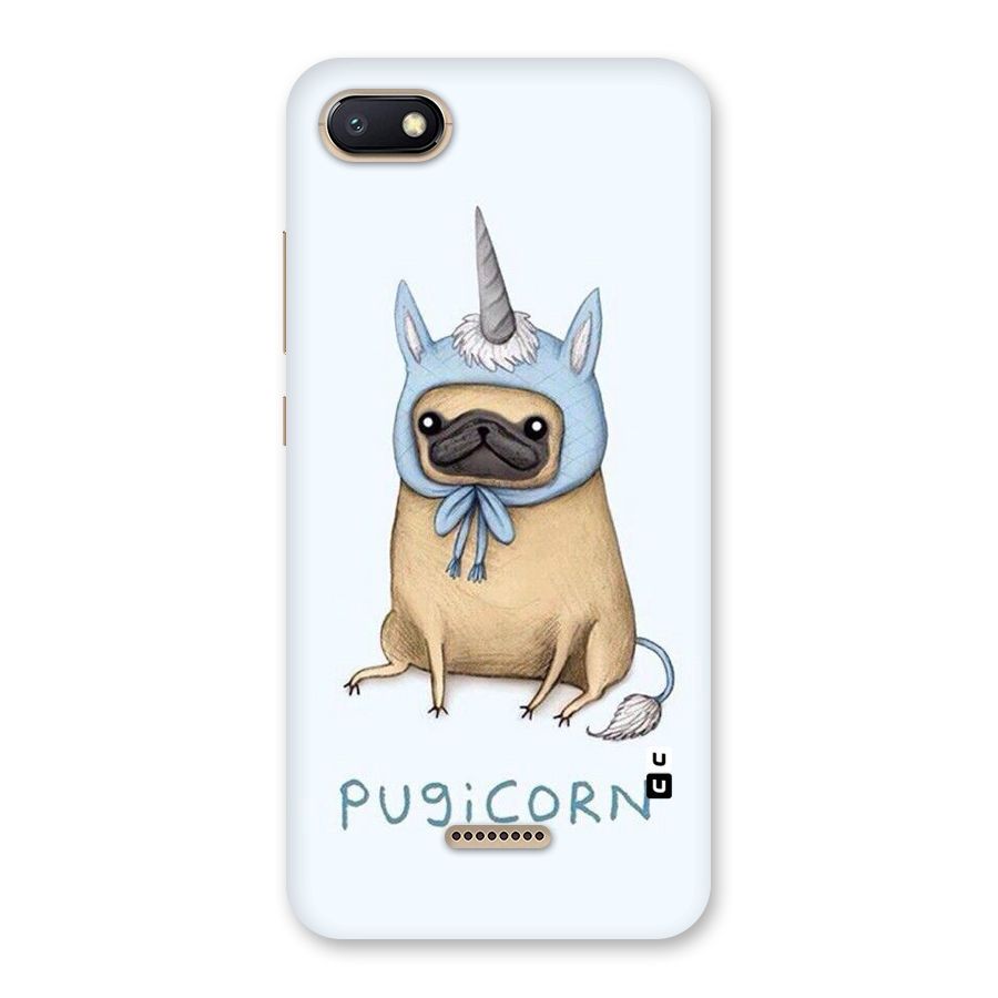 Pugicorn Back Case for Redmi 6A