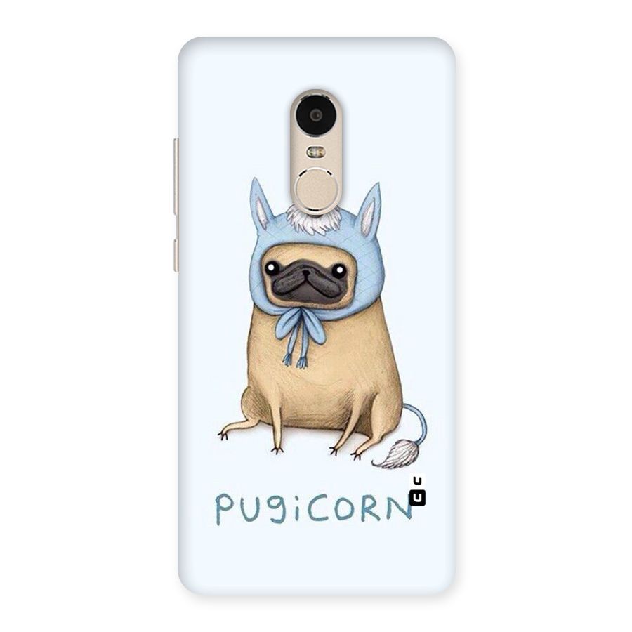 Pugicorn Back Case for Xiaomi Redmi Note 4