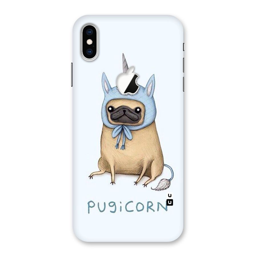 Pugicorn Back Case for iPhone XS Max Apple Cut