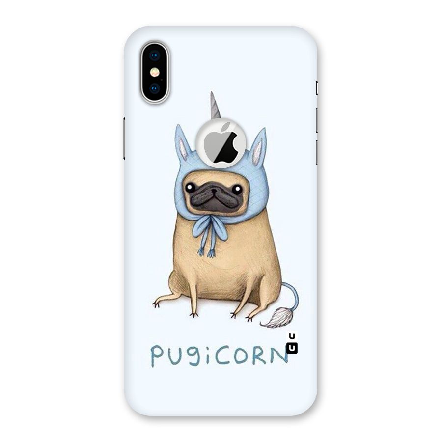 Pugicorn Back Case for iPhone X Logo Cut