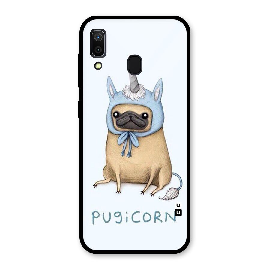 Pugicorn Glass Back Case for Galaxy A30