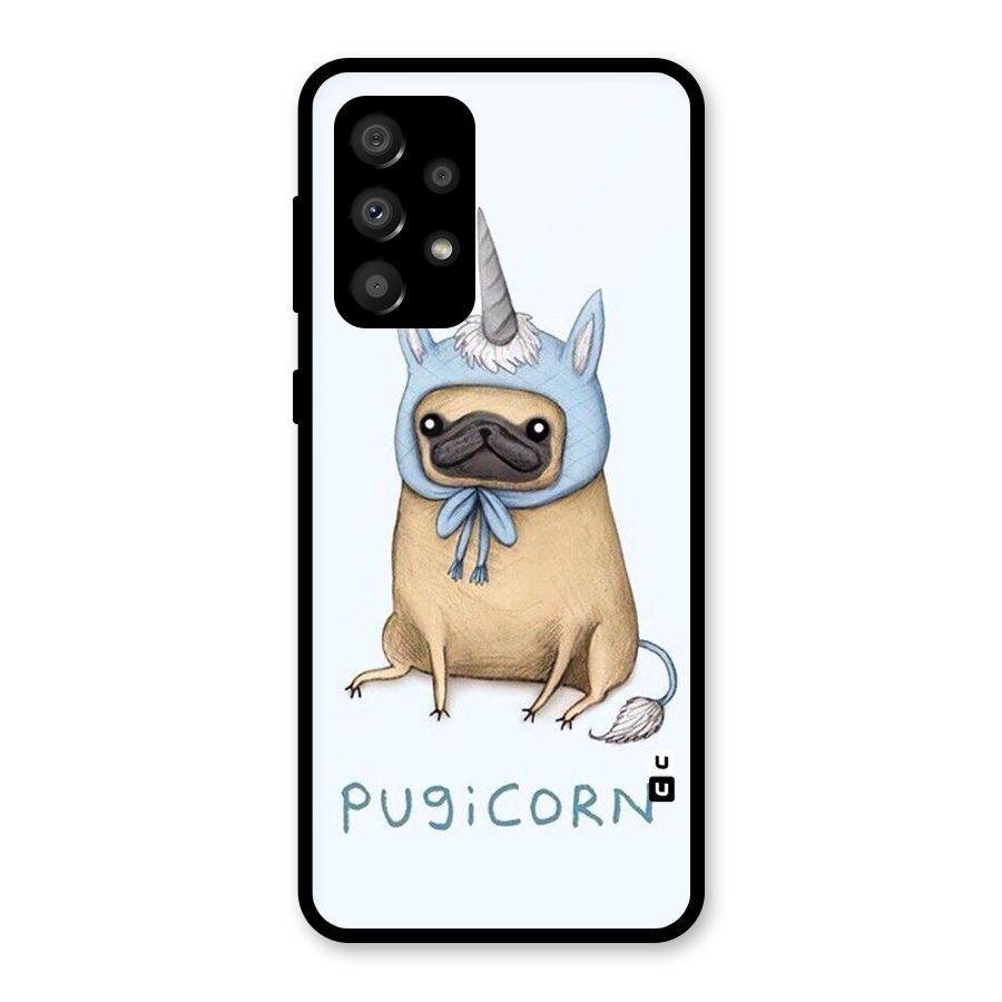 Pugicorn Glass Back Case for Galaxy A32